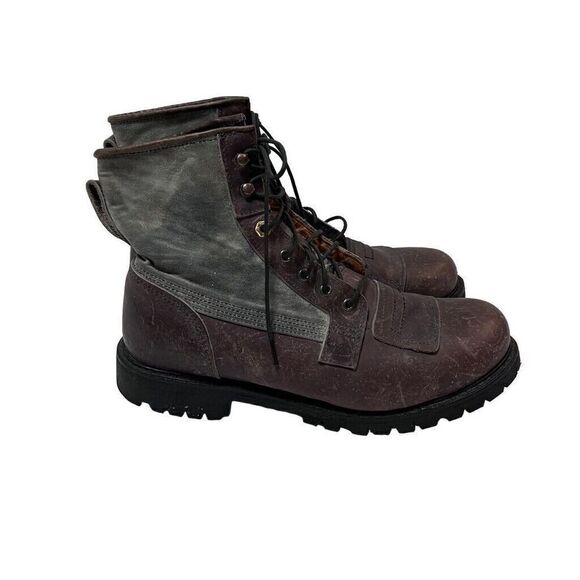 Timberland Mens 6 inch Leather Lineman Boot in Darkness Grey Size 11 Made in USA - Picture 1 of 13